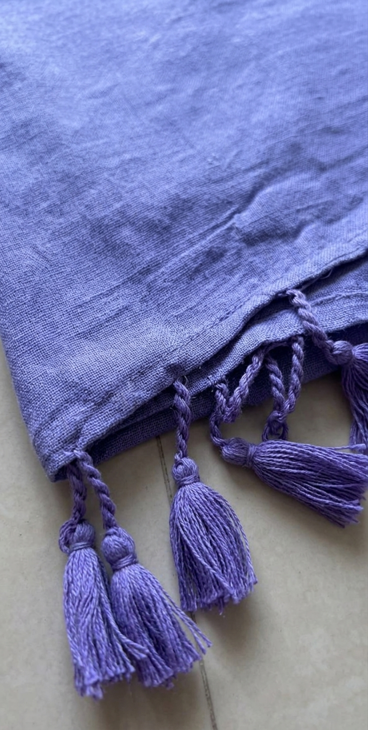 Mul Cotton Lavender Saree