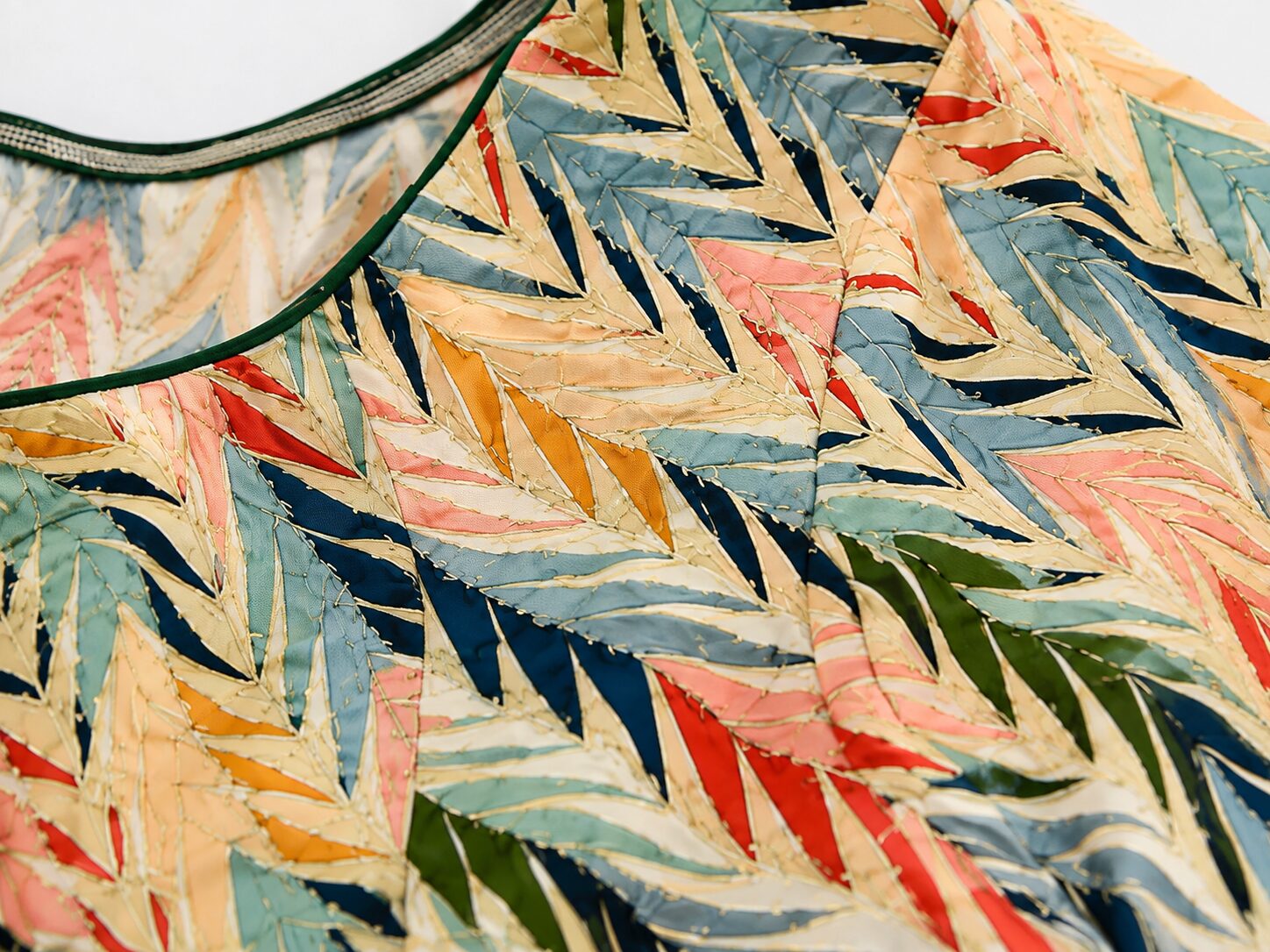 Multicolour Cotton Printed Blouse for Saree Styling - Image 3